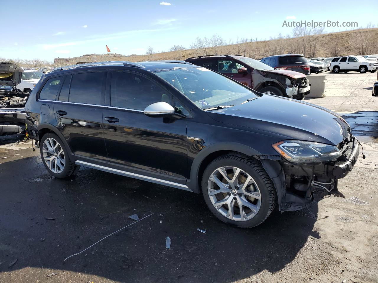 2019 Volkswagen Golf Alltrack S Black vin: 3VWM17AU1KM517913