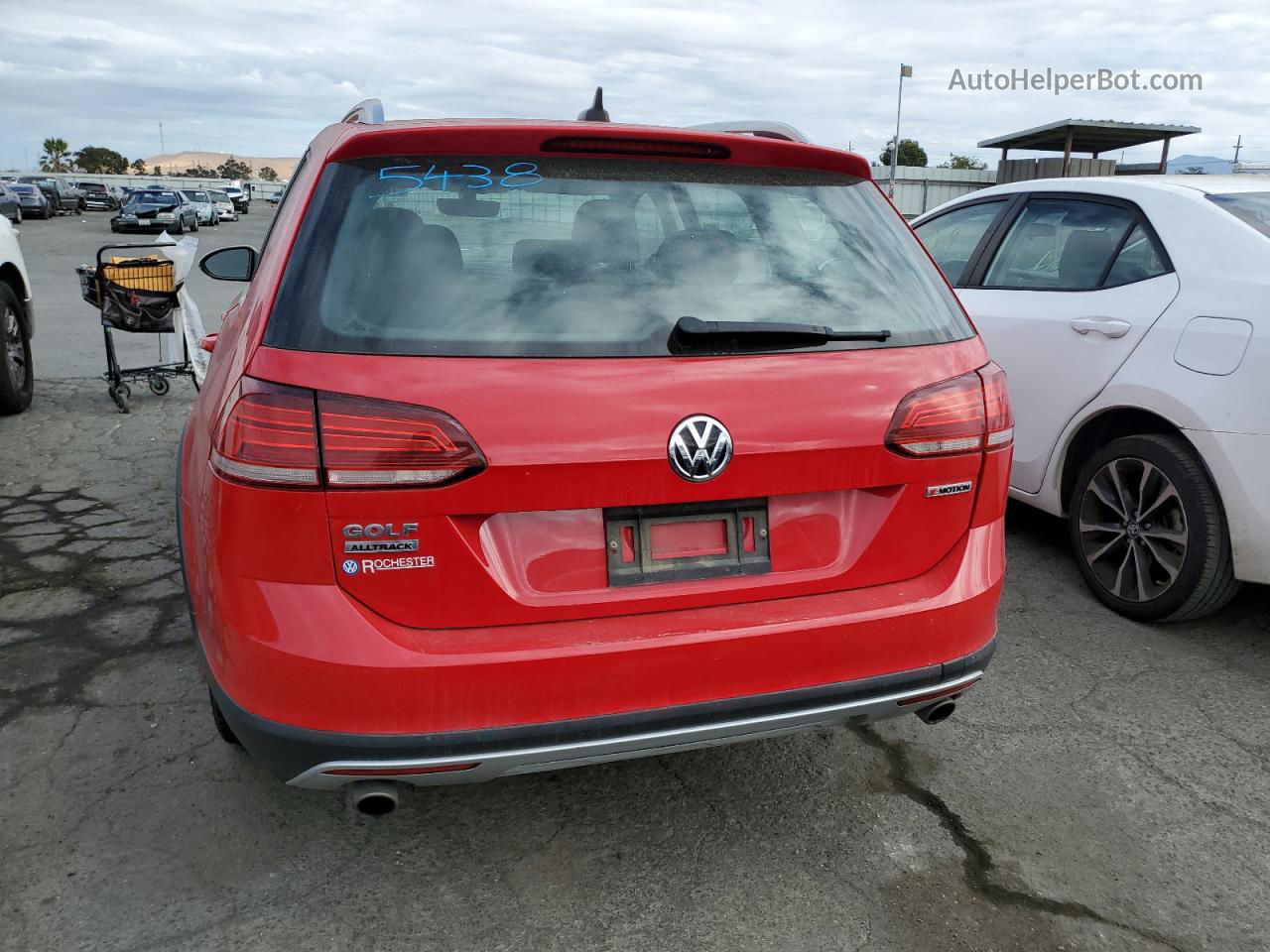 2019 Volkswagen Golf Alltrack S Red vin: 3VWM17AU1KM523856