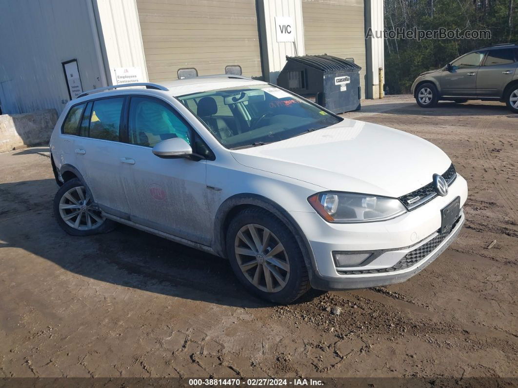 2017 Volkswagen Golf Alltrack Tsi S/tsi Se Белый vin: 3VWM17AU2HM529335