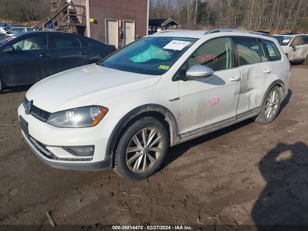 2017 Volkswagen Golf Alltrack Tsi S/tsi Se White vin: 3VWM17AU2HM529335