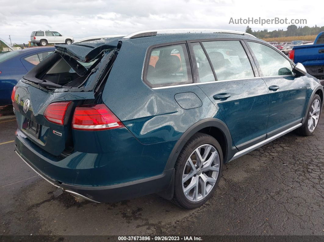 2019 Volkswagen Golf Alltrack Tsi S/tsi Se/tsi Sel Бирюзовый vin: 3VWM17AU2KM520870