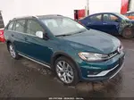 2019 Volkswagen Golf Alltrack Tsi S/tsi Se/tsi Sel Бирюзовый vin: 3VWM17AU2KM520870