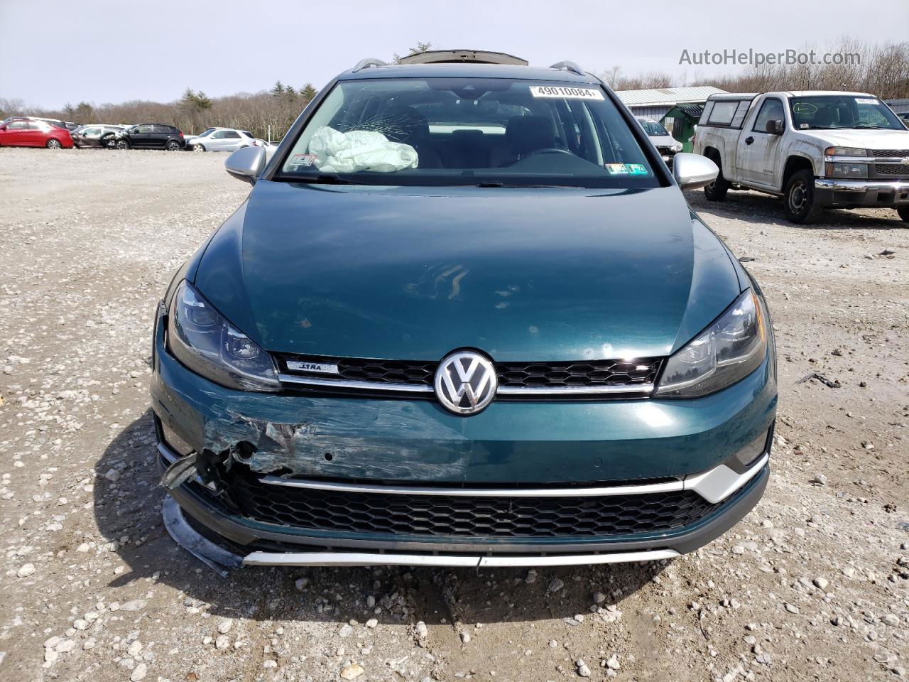 2019 Volkswagen Golf Alltrack S Зеленый vin: 3VWM17AU3KM523504