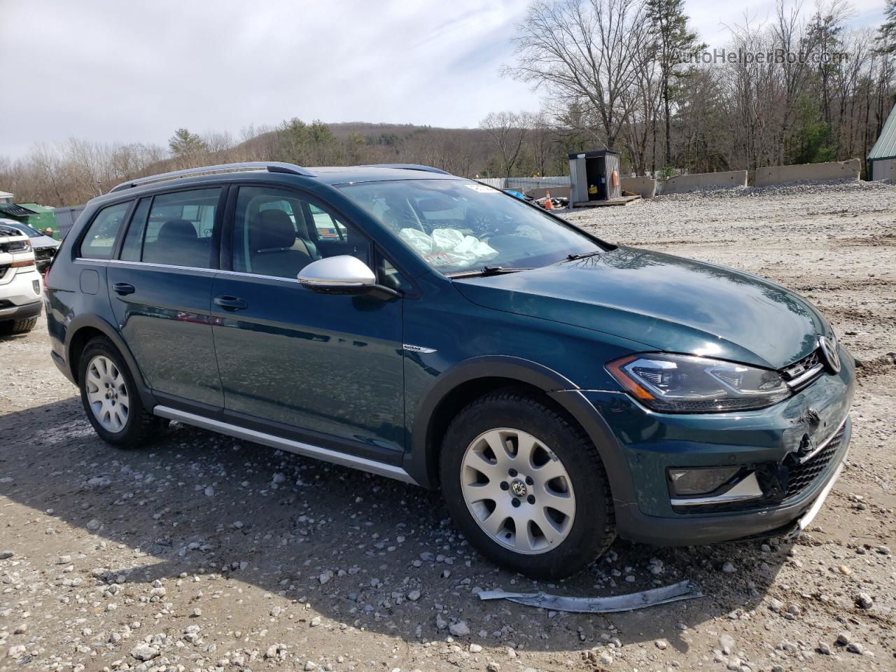 2019 Volkswagen Golf Alltrack S Зеленый vin: 3VWM17AU3KM523504