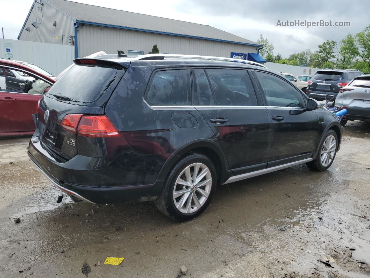 2017 Volkswagen Golf Alltrack S Black vin: 3VWM17AU4HM523696