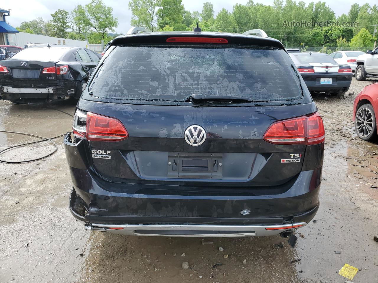 2017 Volkswagen Golf Alltrack S Черный vin: 3VWM17AU4HM523696