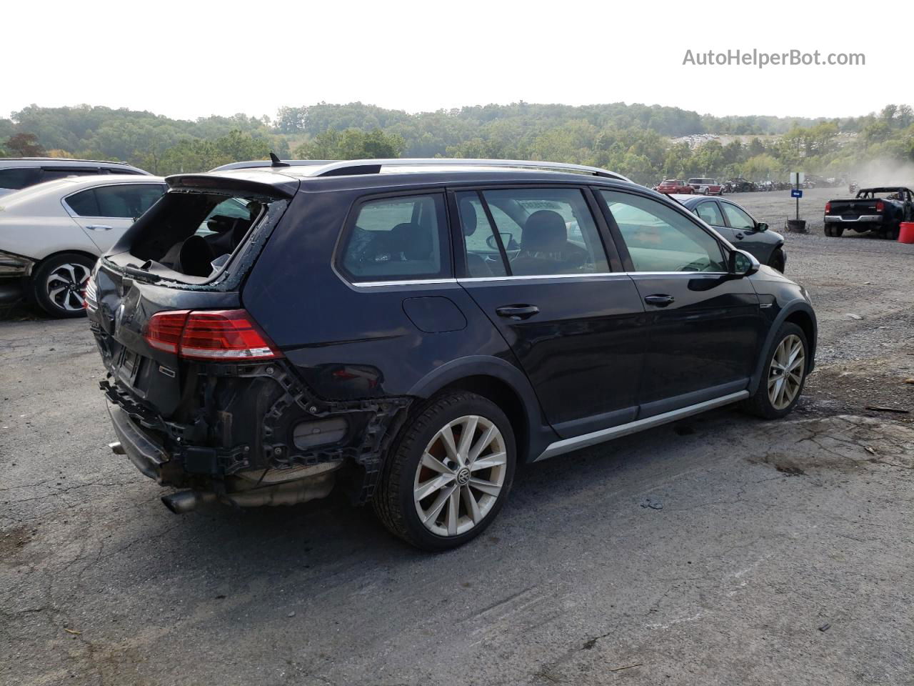 2019 Volkswagen Golf Alltrack S Черный vin: 3VWM17AU4KM506193