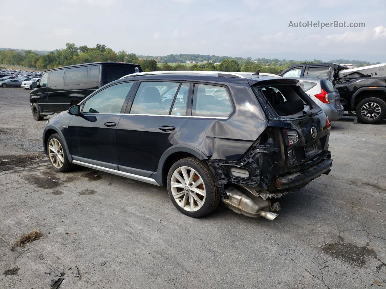 2019 Volkswagen Golf Alltrack S Black vin: 3VWM17AU4KM506193