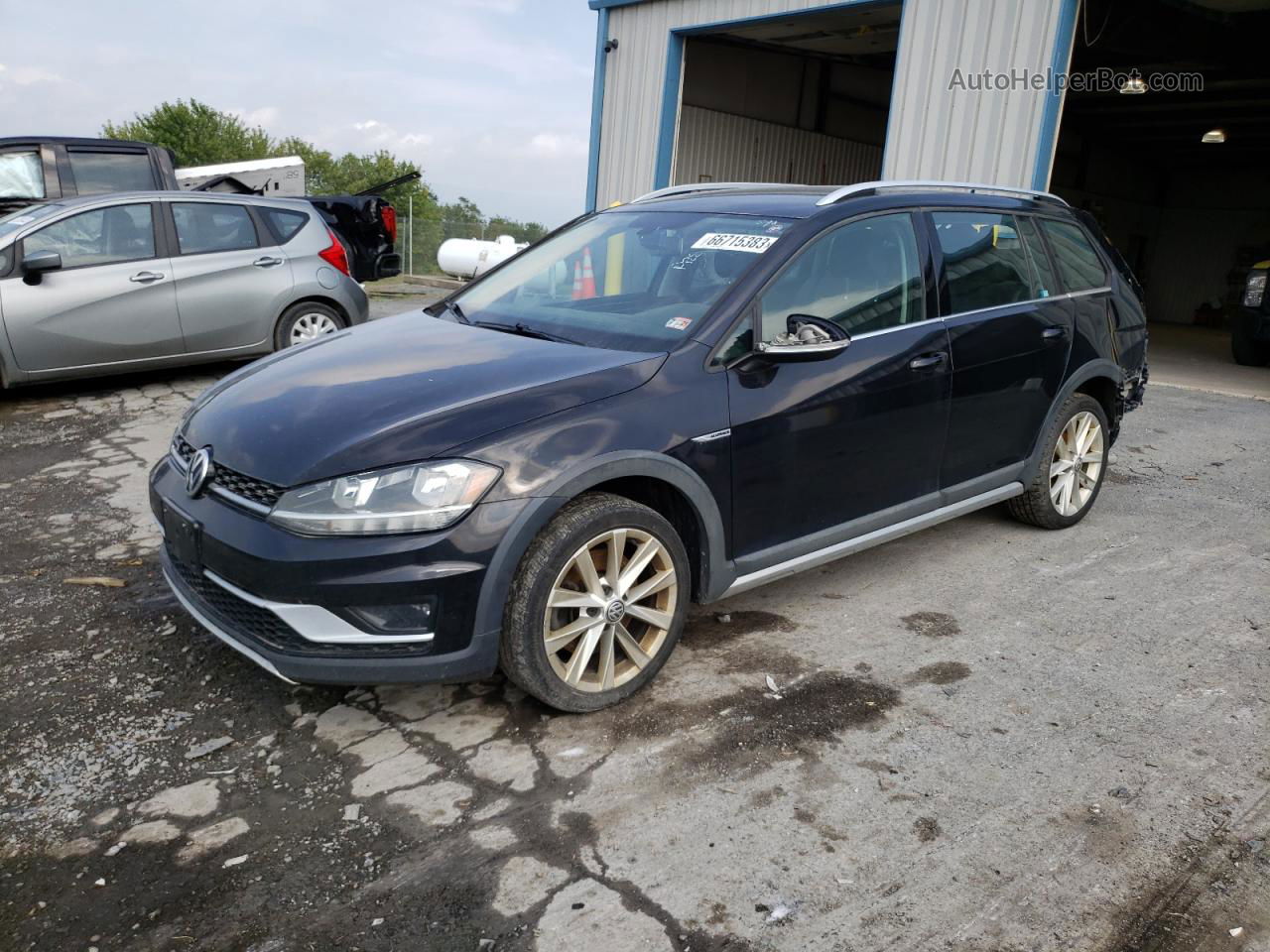 2019 Volkswagen Golf Alltrack S Black vin: 3VWM17AU4KM506193