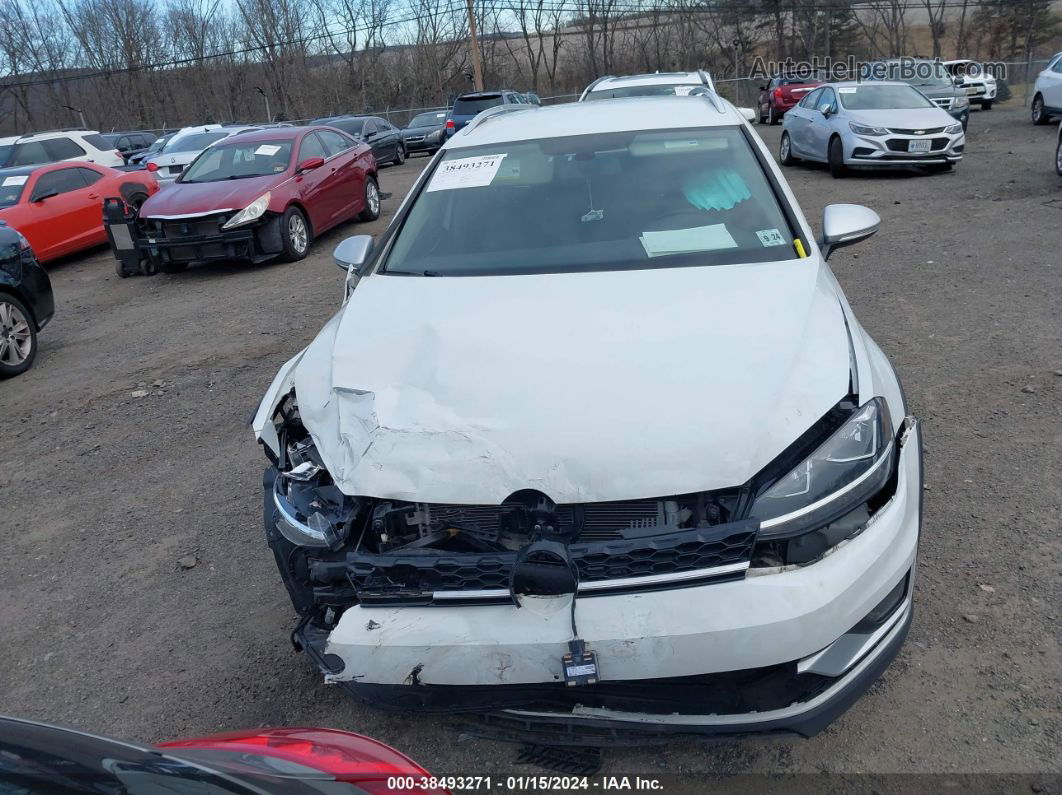 2019 Volkswagen Golf Alltrack Tsi S/tsi Se/tsi Sel White vin: 3VWM17AU4KM509479