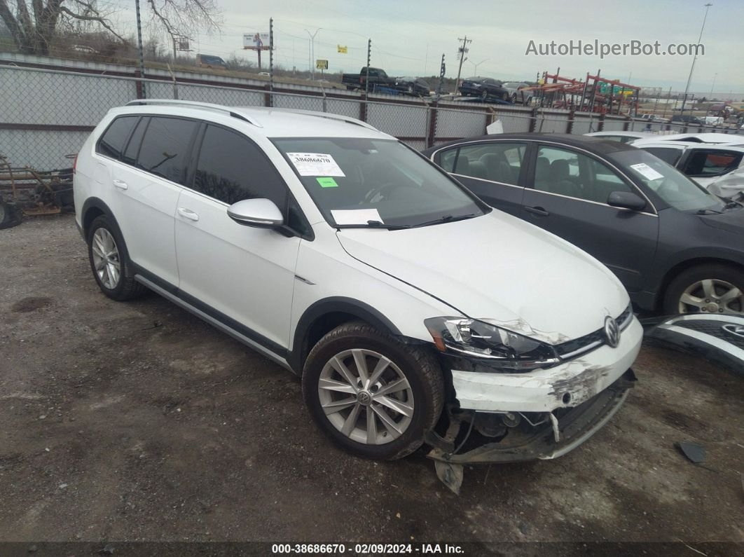 2019 Volkswagen Golf Alltrack Tsi S/tsi Se/tsi Sel White vin: 3VWM17AU5KM516697