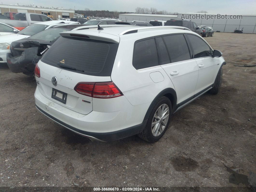 2019 Volkswagen Golf Alltrack Tsi S/tsi Se/tsi Sel White vin: 3VWM17AU5KM516697