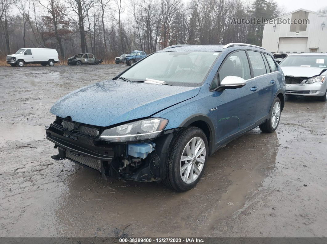 2019 Volkswagen Golf Alltrack Tsi S/tsi Se/tsi Sel Blue vin: 3VWM17AU8KM516726