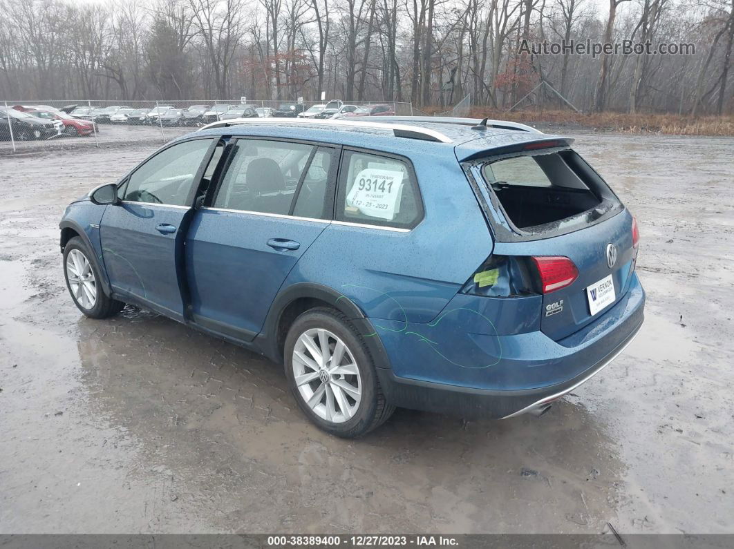 2019 Volkswagen Golf Alltrack Tsi S/tsi Se/tsi Sel Blue vin: 3VWM17AU8KM516726