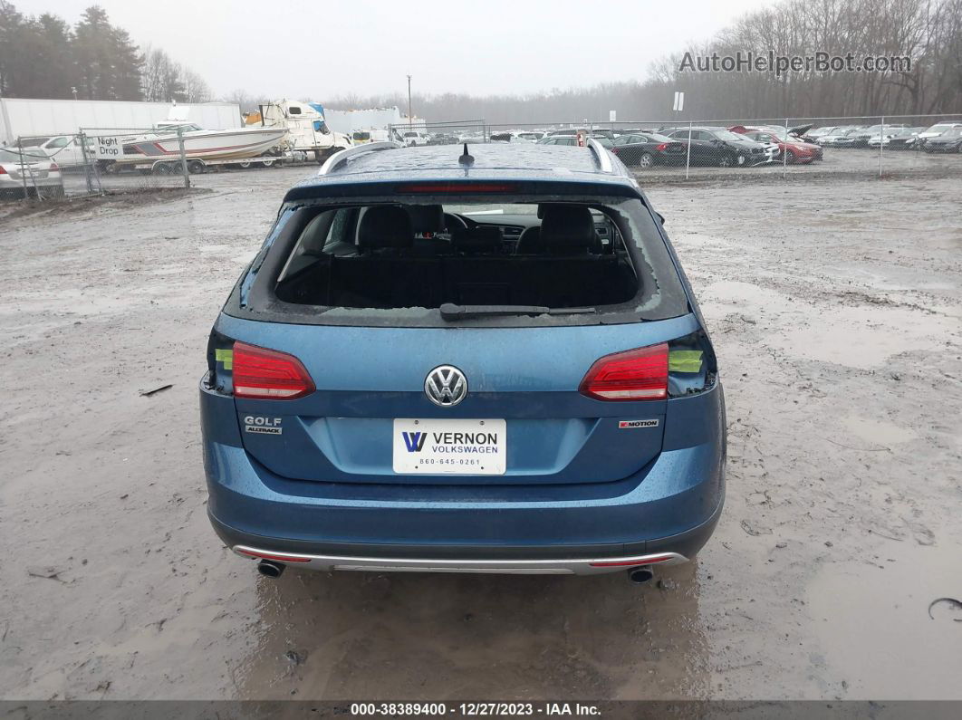 2019 Volkswagen Golf Alltrack Tsi S/tsi Se/tsi Sel Синий vin: 3VWM17AU8KM516726