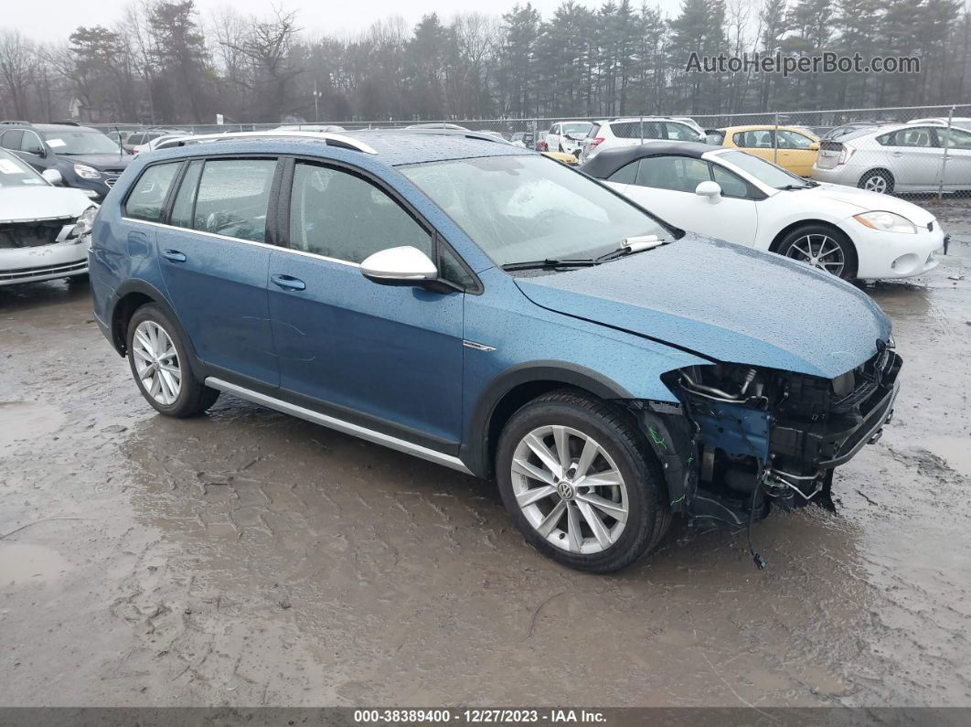 2019 Volkswagen Golf Alltrack Tsi S/tsi Se/tsi Sel Синий vin: 3VWM17AU8KM516726