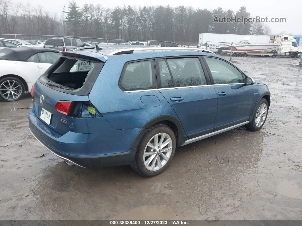 2019 Volkswagen Golf Alltrack Tsi S/tsi Se/tsi Sel Blue vin: 3VWM17AU8KM516726