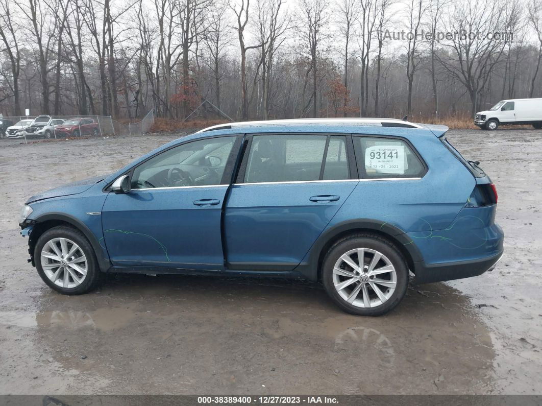 2019 Volkswagen Golf Alltrack Tsi S/tsi Se/tsi Sel Blue vin: 3VWM17AU8KM516726