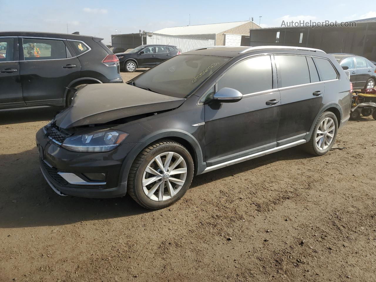 2019 Volkswagen Golf Alltrack S Black vin: 3VWM17AU8KM520677