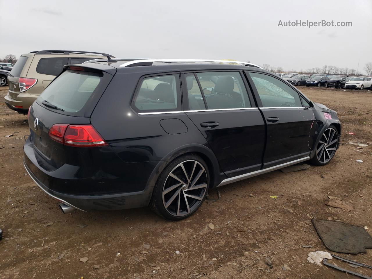 2017 Volkswagen Golf Alltrack S Black vin: 3VWM17AU9HM534211