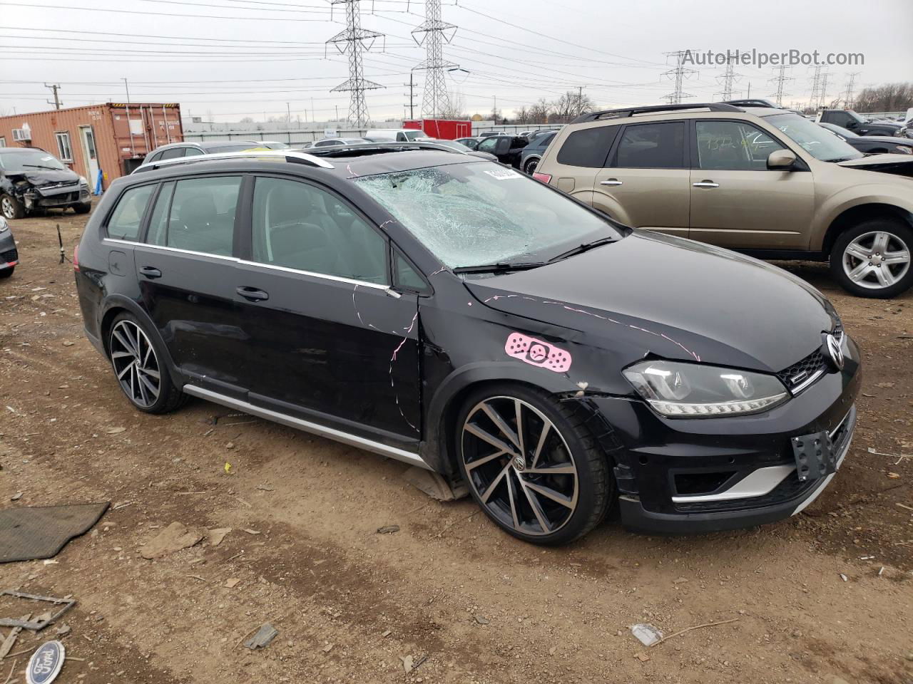 2017 Volkswagen Golf Alltrack S Black vin: 3VWM17AU9HM534211