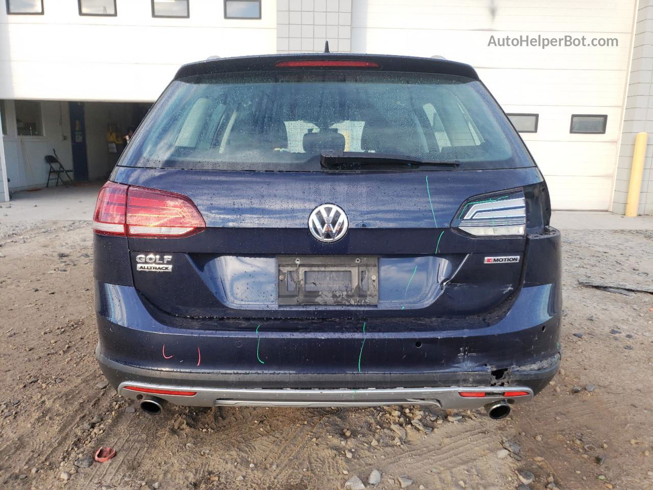 2019 Volkswagen Golf Alltrack S Blue vin: 3VWM17AU9KM502396