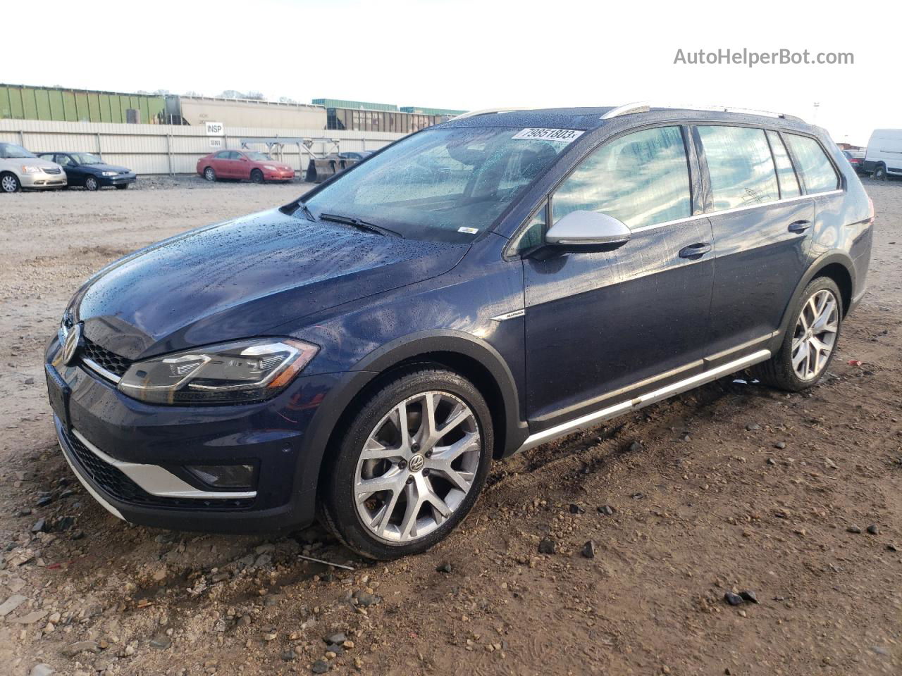 2019 Volkswagen Golf Alltrack S Blue vin: 3VWM17AU9KM502396