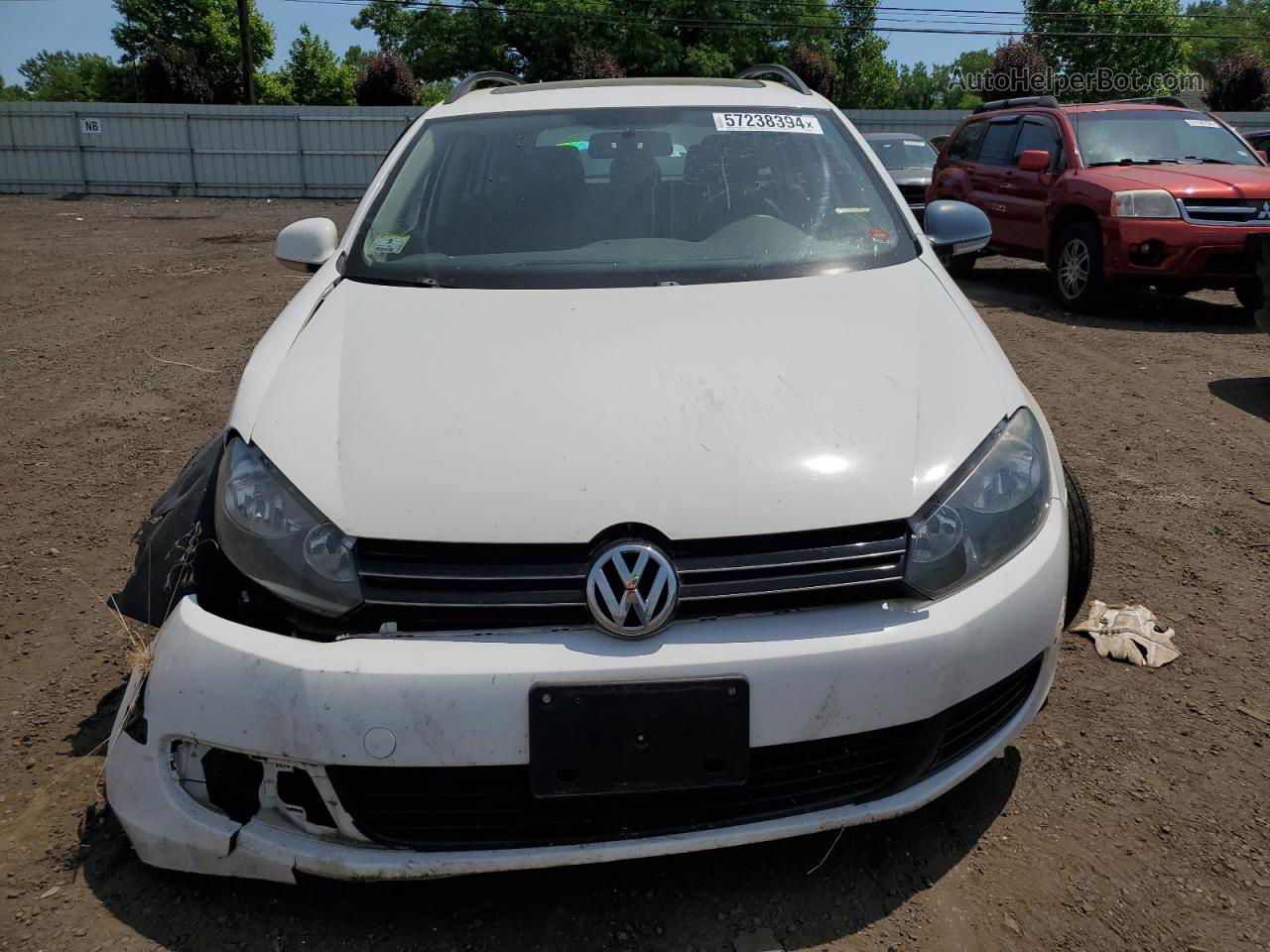 2013 Volkswagen Jetta Tdi White vin: 3VWML7AJ1DM666437