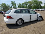 2013 Volkswagen Jetta Tdi White vin: 3VWML7AJ1DM666437