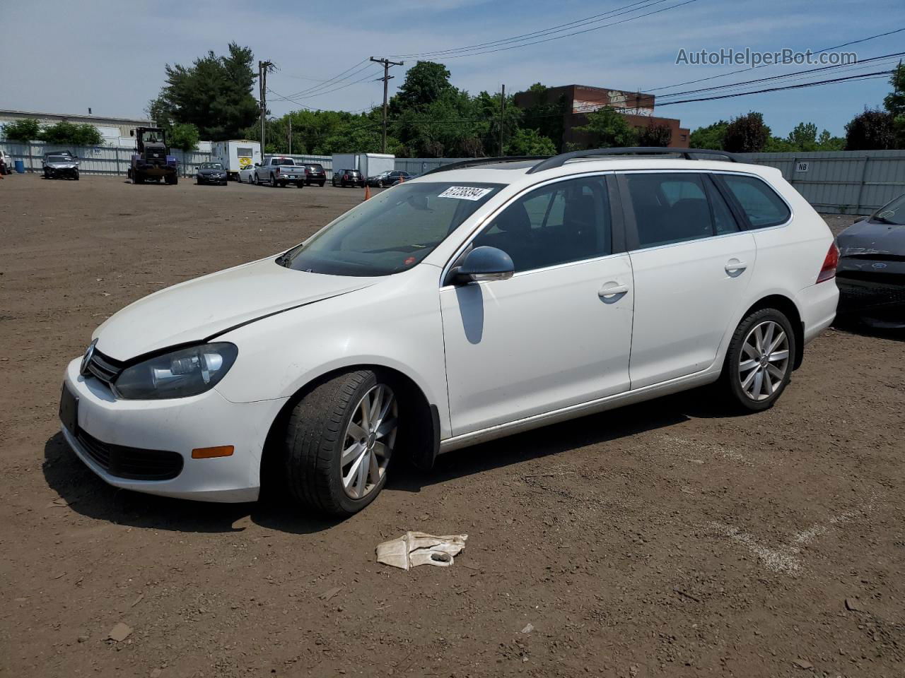 2013 Volkswagen Jetta Tdi White vin: 3VWML7AJ1DM666437