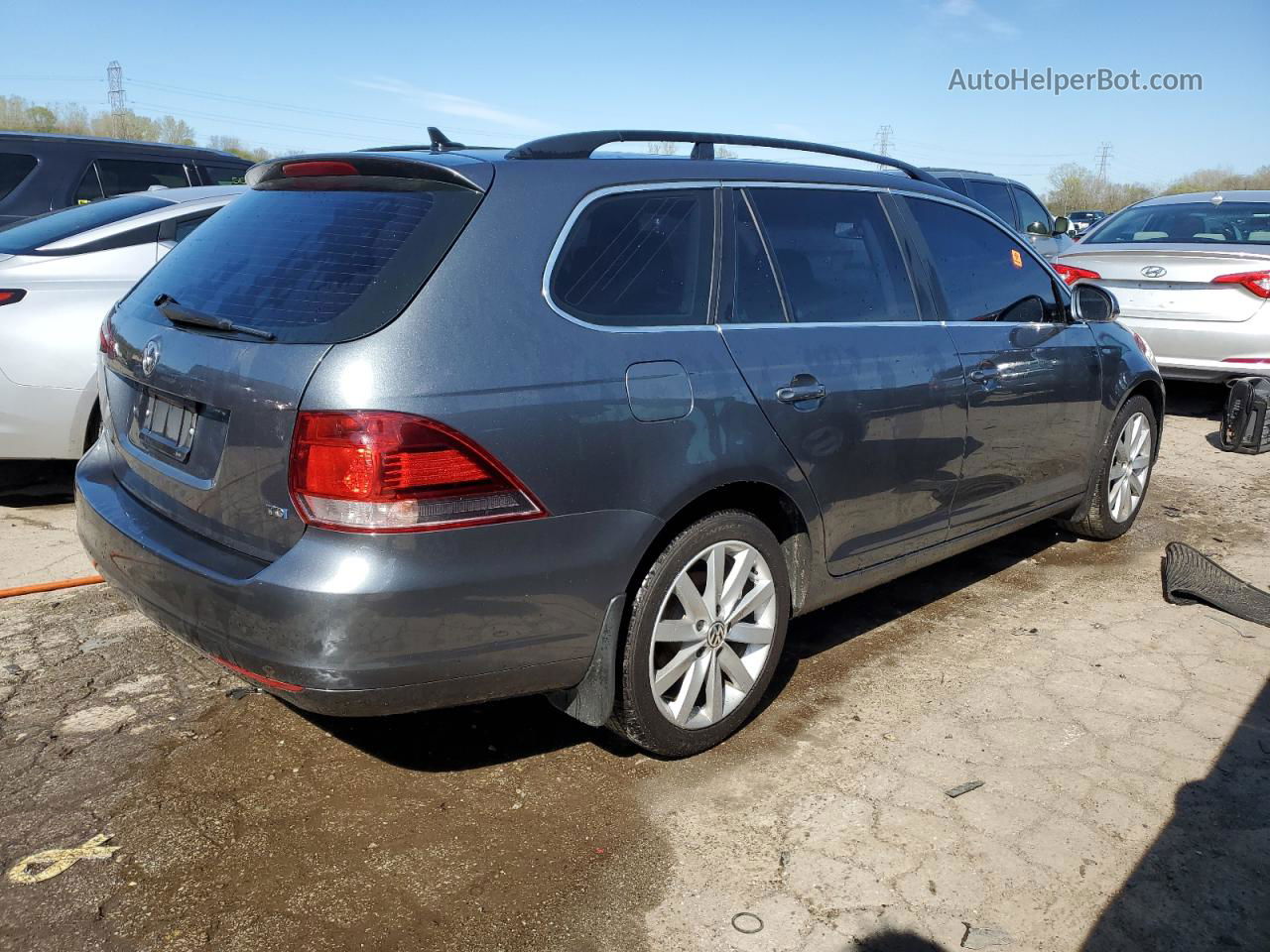 2012 Volkswagen Jetta Tdi Gray vin: 3VWML7AJ2CM692446