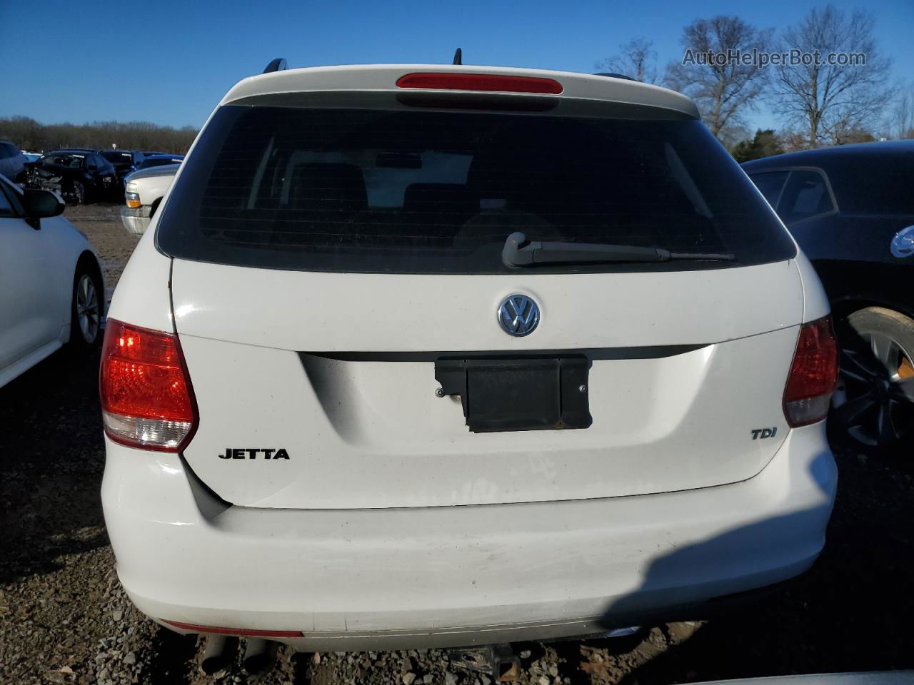 2011 Volkswagen Jetta Tdi White vin: 3VWML7AJ3BM637521