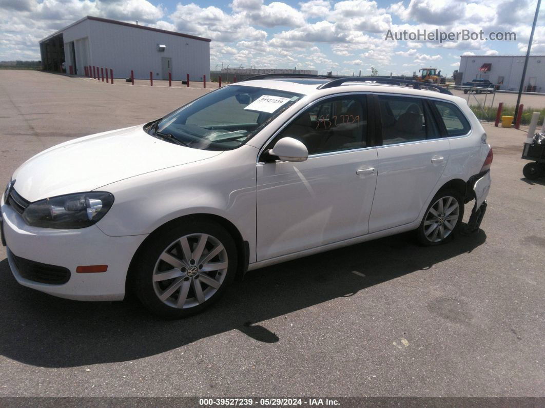 2013 Volkswagen Jetta Sportwagen 2.0l Tdi White vin: 3VWML7AJ3DM684700