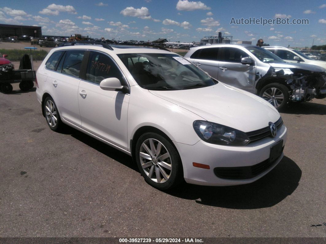 2013 Volkswagen Jetta Sportwagen 2.0l Tdi White vin: 3VWML7AJ3DM684700