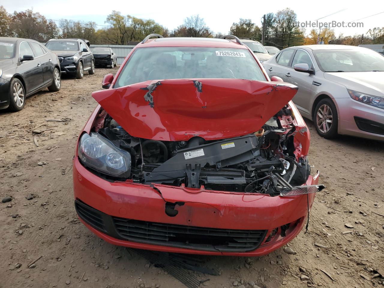 2014 Volkswagen Jetta Tdi Red vin: 3VWML7AJ3EM608234