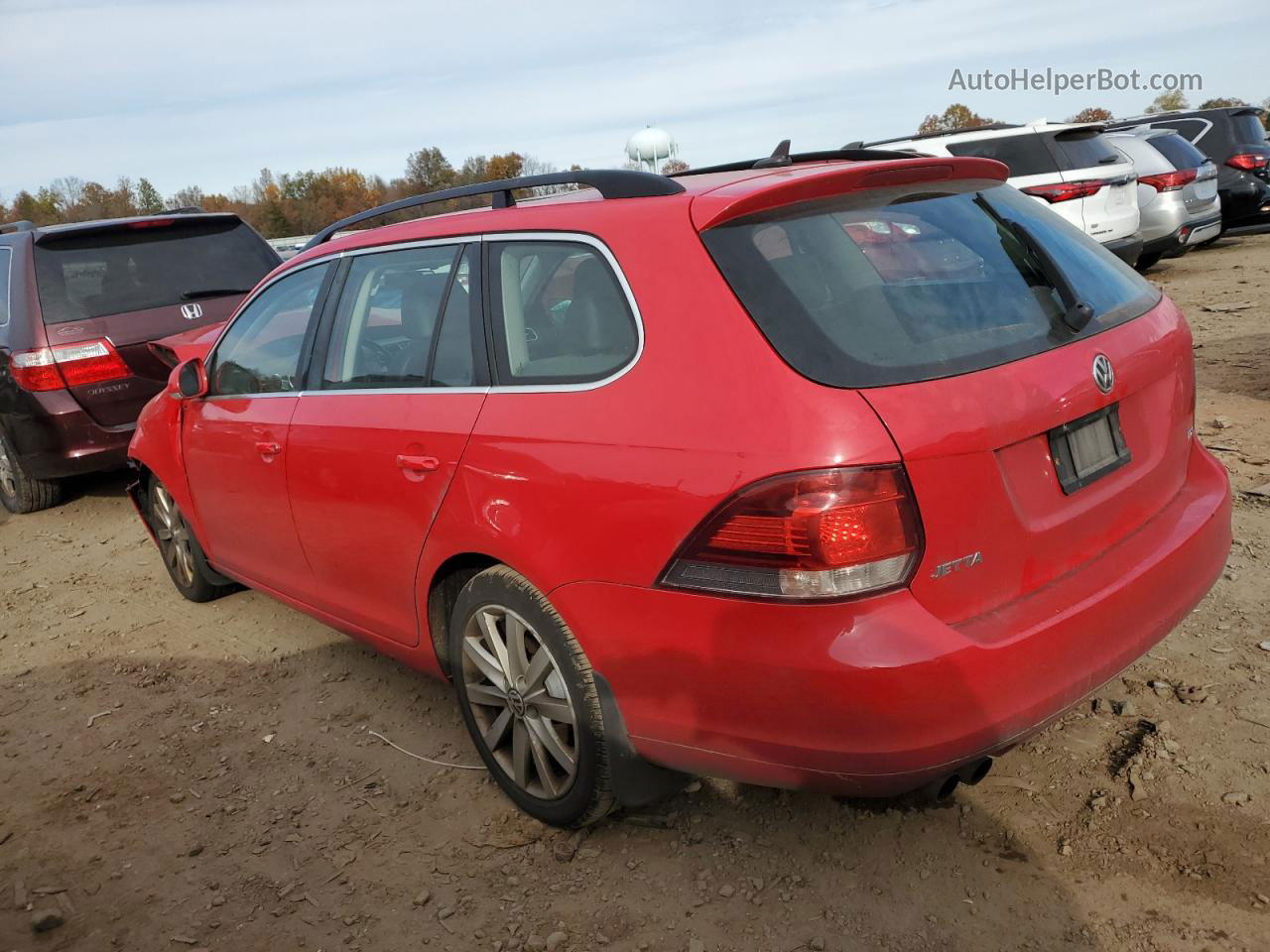 2014 Volkswagen Jetta Tdi Red vin: 3VWML7AJ3EM608234