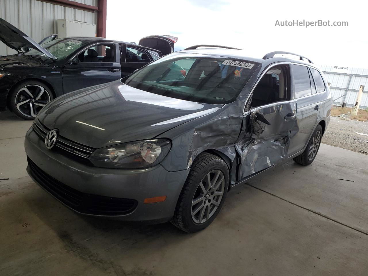 2014 Volkswagen Jetta Tdi Gray vin: 3VWML7AJ3EM621209