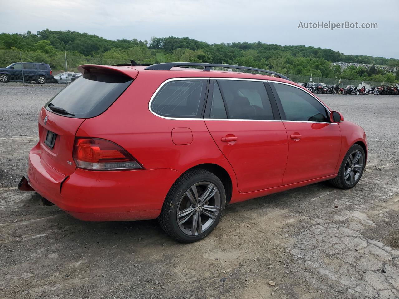 2013 Volkswagen Jetta Tdi Red vin: 3VWML7AJ4DM664763