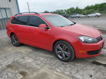 2013 Volkswagen Jetta Tdi Red vin: 3VWML7AJ4DM664763