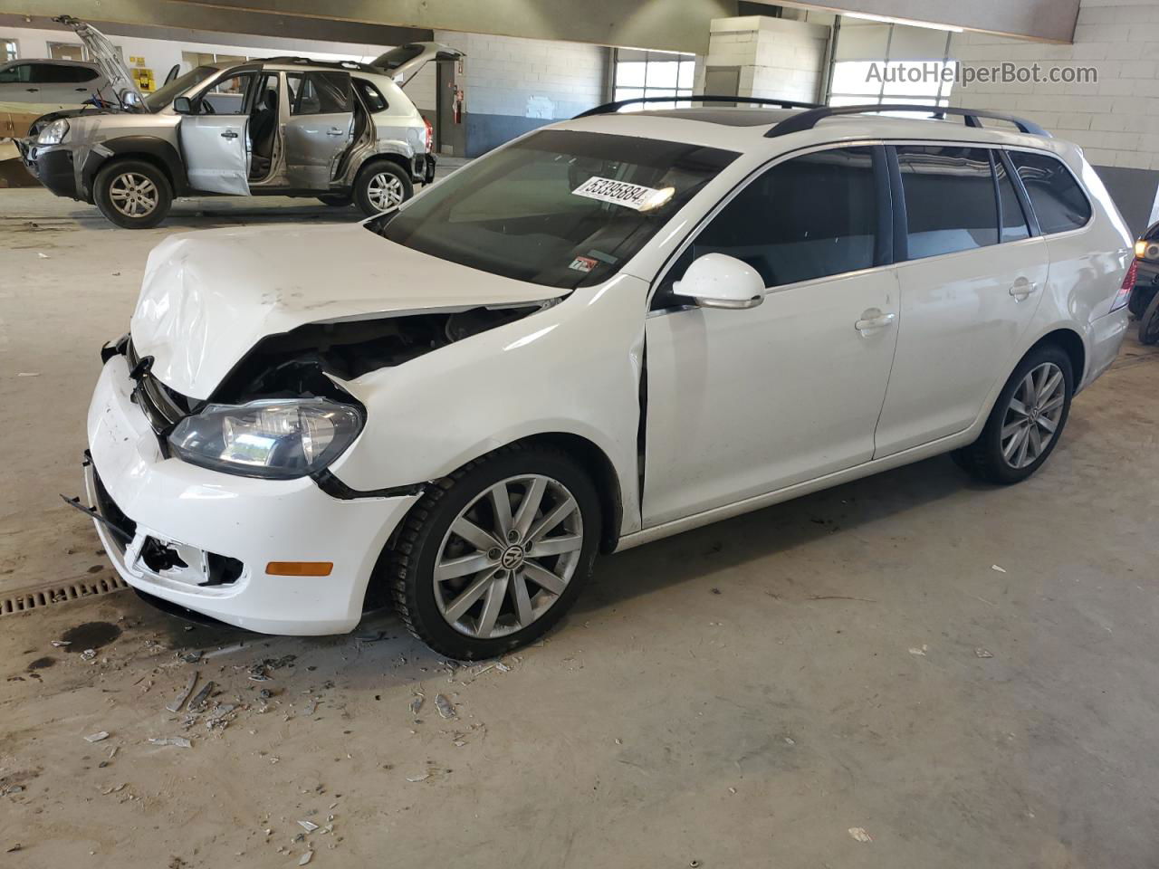 2013 Volkswagen Jetta Tdi White vin: 3VWML7AJ5DM606175