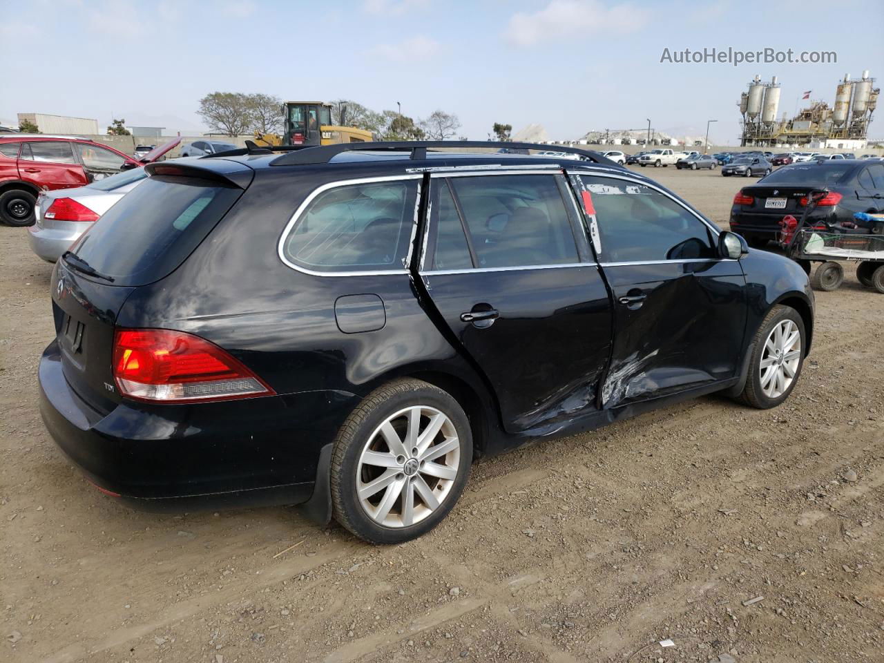 2013 Volkswagen Jetta Tdi Black vin: 3VWML7AJ5DM640374