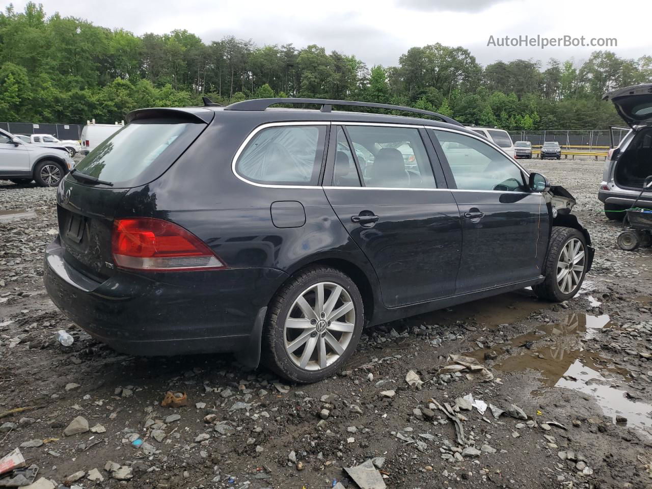 2013 Volkswagen Jetta Tdi Black vin: 3VWML7AJ5DM655585