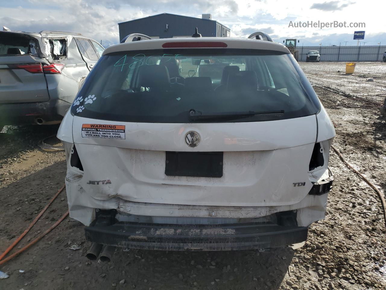 2013 Volkswagen Jetta Tdi White vin: 3VWML7AJ6DM600563