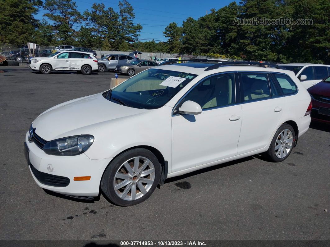 2012 Volkswagen Jetta Sportwagen 2.0l Tdi White vin: 3VWML7AJ7CM669826