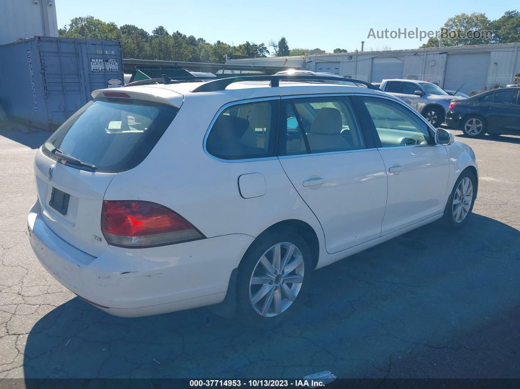 2012 Volkswagen Jetta Sportwagen 2.0l Tdi Белый vin: 3VWML7AJ7CM669826