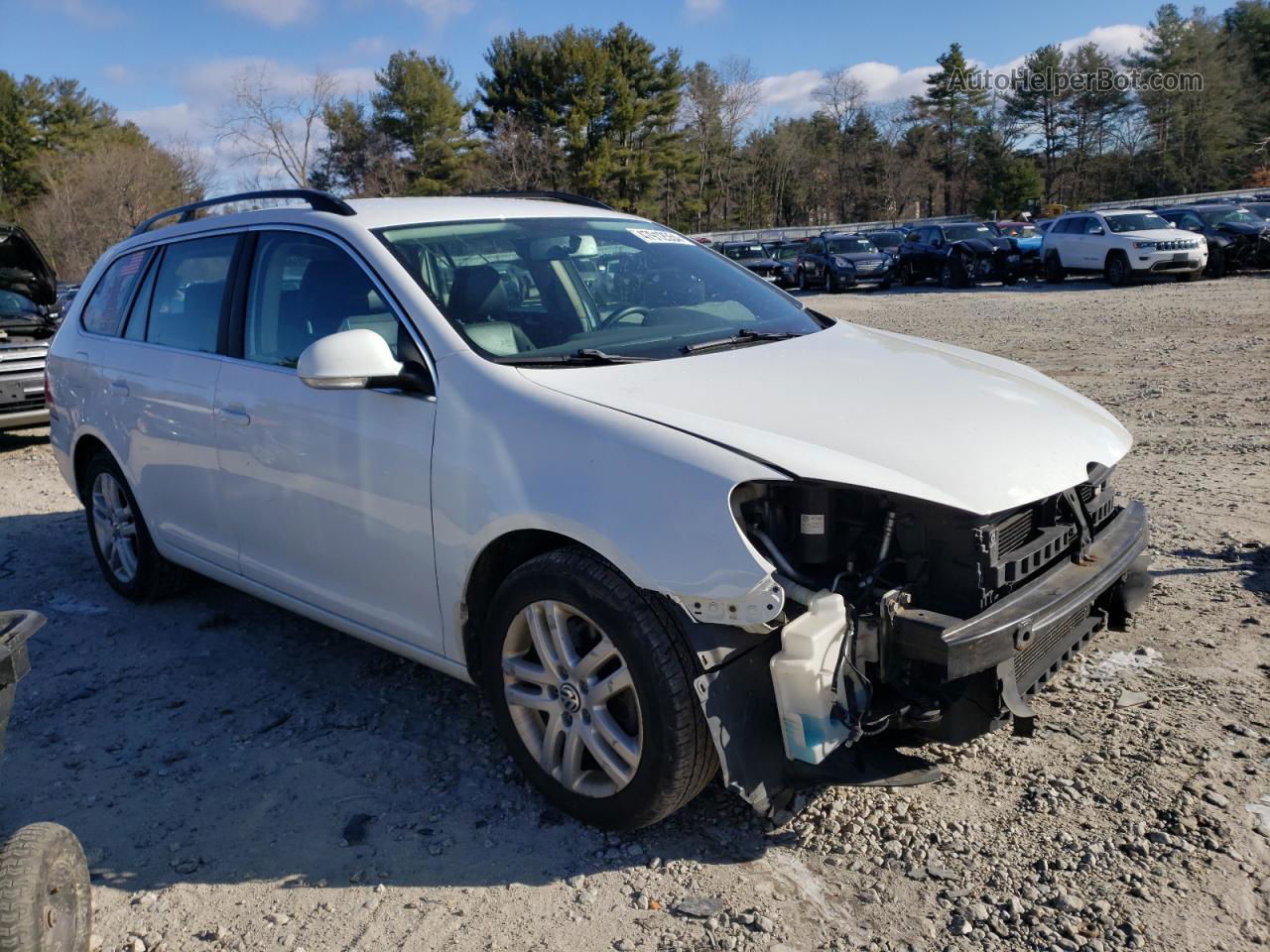 2014 Volkswagen Jetta Tdi White vin: 3VWML7AJ7EM627644