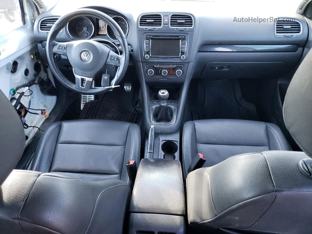 2014 Volkswagen Jetta Tdi Белый vin: 3VWML7AJ7EM627644