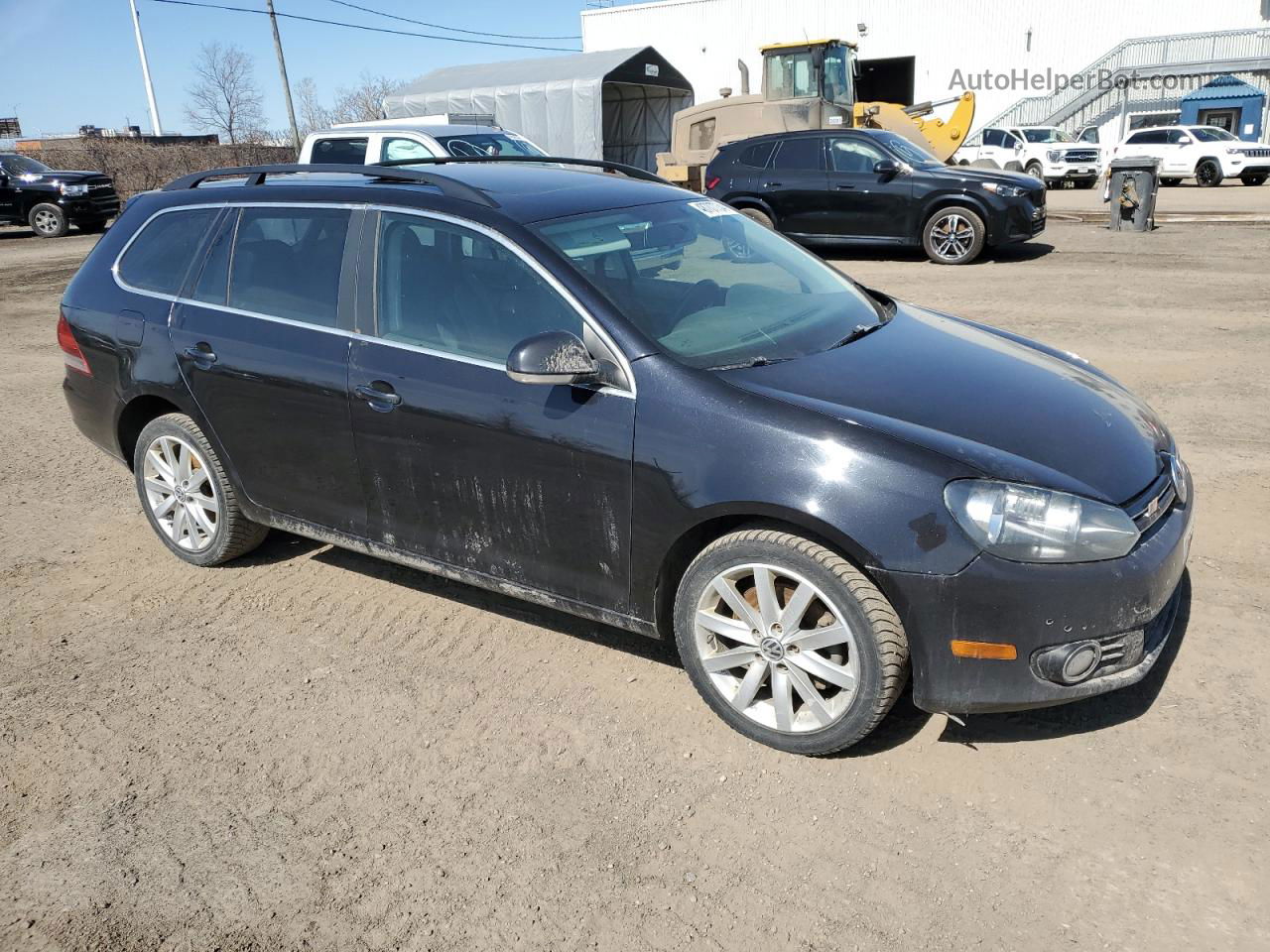 2013 Volkswagen Jetta Tdi Black vin: 3VWML7AJ8DM653202