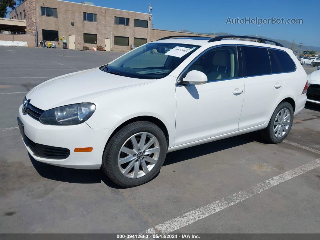 2011 Volkswagen Jetta Sportwagen 2.0l Tdi White vin: 3VWML7AJ9BM661967