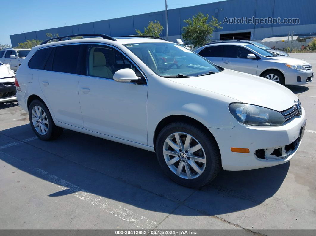 2011 Volkswagen Jetta Sportwagen 2.0l Tdi White vin: 3VWML7AJ9BM661967